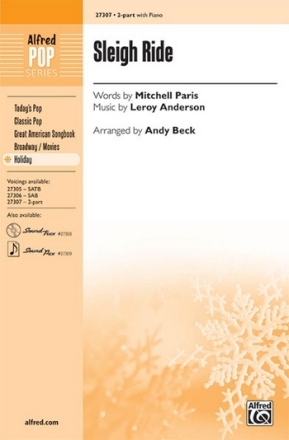 Beck,A (Arranger) Sleigh Ride 2Pt  Unison, upper, equal voices