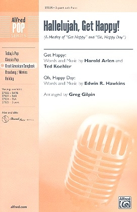 Hallelujah get happy for 2-part chorus and piano score