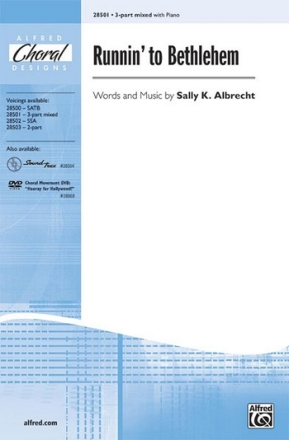 Albrecht,S Runnin' to Bethlehem 3part  Mixed voices