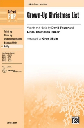Gilpin,G (arranger) GrownUp Christmas List 2Pt  Unison, upper, equal voices
