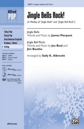 Jingle Bells Rock! for mixed chorus (3-part) and piano chorus score