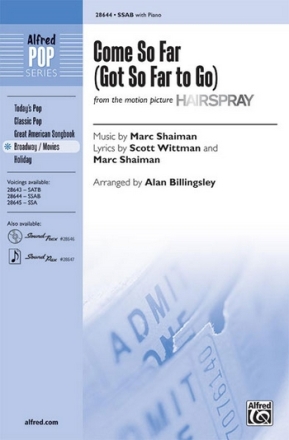 Billingsley,A (arranger) Come So Far (Got So Far to Go) SAB  Mixed voices