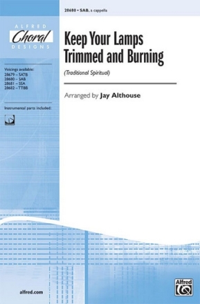 Althouse,J Keep Your Lamps Trimmed and Burning SAB  Mixed voices