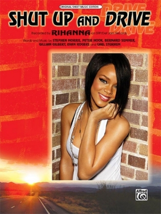 Shut Up and Drive  Piano/Vocal/Guitar Singles