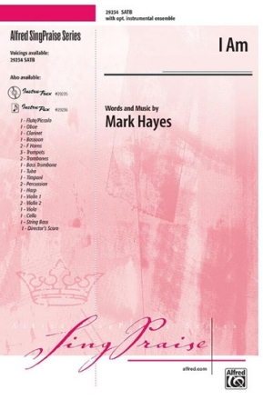 I Am for mixed chorus and piano ( with opt. instrumental ensemble) score
