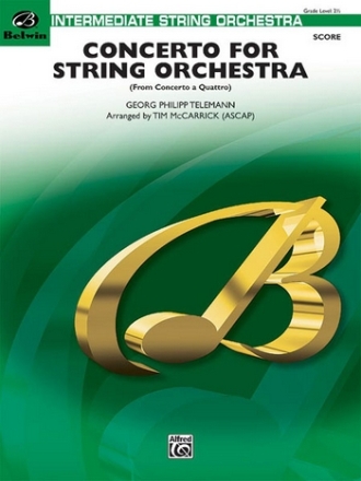 Concerto for String Orchestra (s/o)  String Orchestra