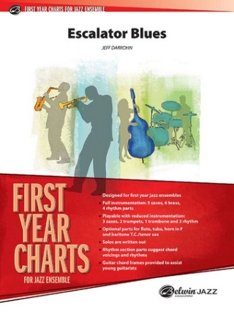 Escalator Blues for jazz ensemble score and parts
