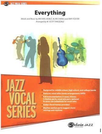 Everything for voice and jazz band score and parts