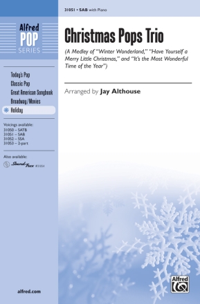 Althouse,J Christmas Pops Trio SAB  Mixed voices