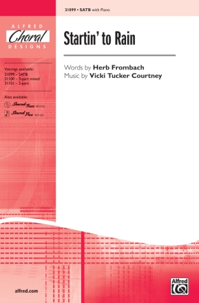 Frombach & Tucker Startin To Rain SATB  Mixed voices