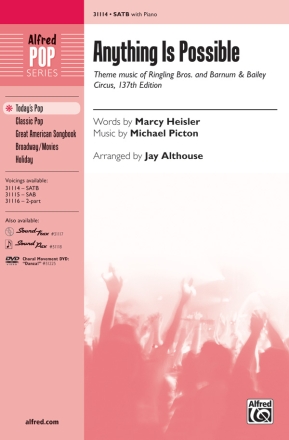 Various Anything Is Possible SATB  Mixed voices