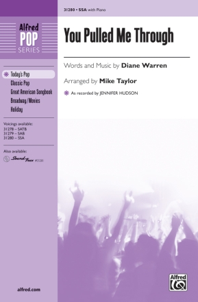 Warren arr Taylor You Pulled Me Through SSA  Unison, upper, equal voices
