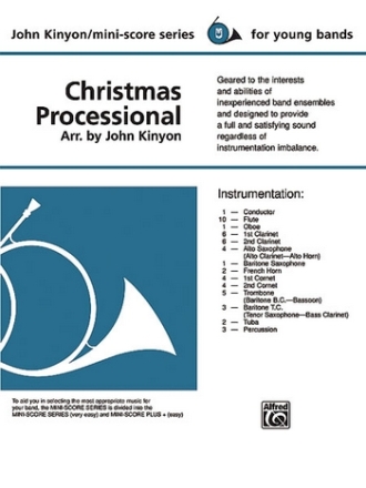 Kinyon, John (arranger) Christmas Processional (concert band)  Symphonic wind band