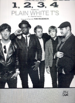 Plain White T's: 1, 2, 3, 4 (PVG)  Piano/Vocal/Guitar Singles