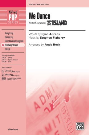 Ahrens & Flaherty We Dance SATB  Mixed voices