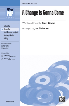 Cooke arr Althouse Change Is Gonna Come, A SAB  Mixed voices