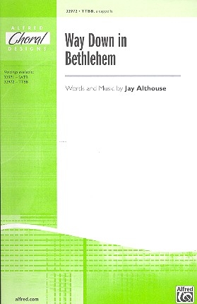 Way down in Bethlehem for male chorus a cappella score