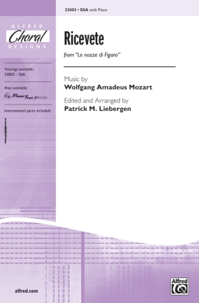 Various Ricevete SSA  Unison, upper, equal voices