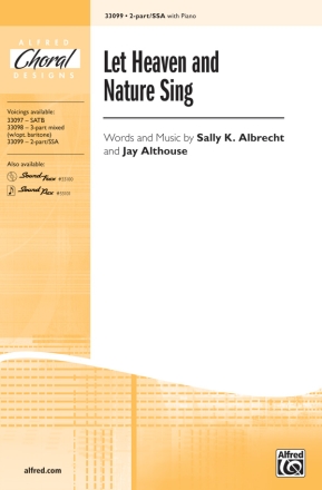 Albrecht & Althouse Let Heaven And Nature Sing 2Pt SSA  Unison, upper, equal voices