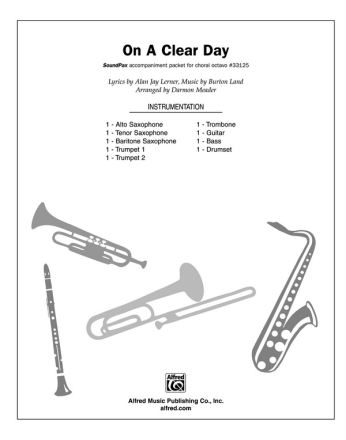 Various On A Clear Day SoundPax  Mixed ensemble