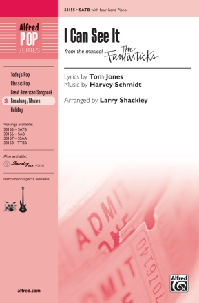 Jones & Schmidt I Can See It SATB  Mixed voices