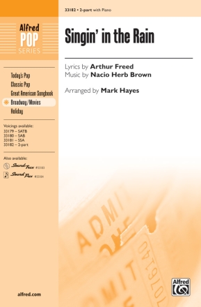Various Singin In The Rain 2 Pt  Unison, upper, equal voices