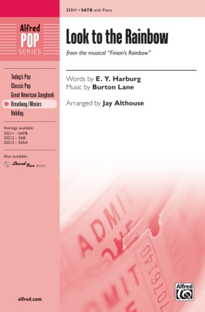 Various Look To The Rainbow SATB  Mixed voices