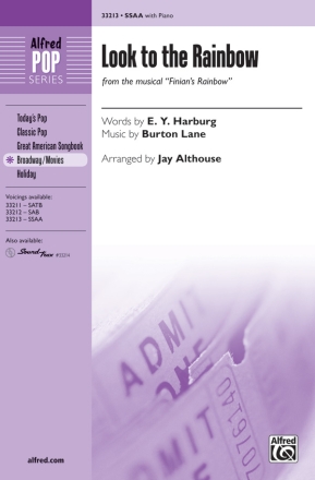 Various Look To The Rainbow SSA  Unison, upper, equal voices