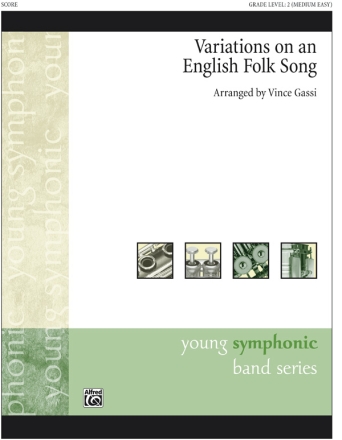Gassi, Vince Variations English Folk Song (s/o)  Symphonic wind band