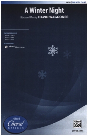 A Winter Night for mixed chorus (SAB) and piano vocal score (en)
