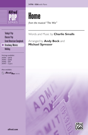 Smalls, C & Beck, A Home SSA  Unison, upper, equal voices