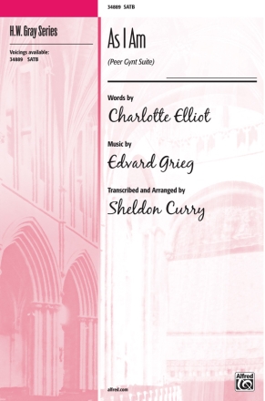 Various As I Am SATB  Mixed voices