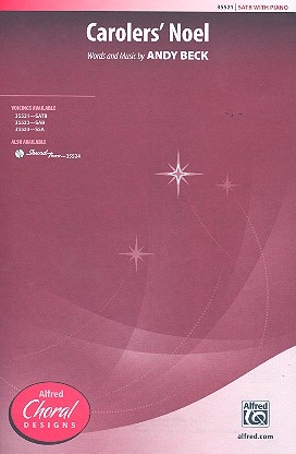 Carolers Noel for mixed chorus and piano score