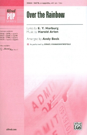 Over The Rainbow for mixed chorus and piano score