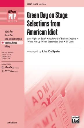 Despain, Lisa   Green Day On Stage SATB  Mixed voices
