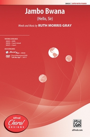 Gray, Ruth Morris Jambo Bwana SATB  Mixed voices