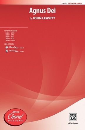 Agnus Dei for mixed chorus and piano score (la)