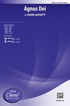 Leavitt, Jogn Agnus Dei SSA  Unison, upper, equal voices