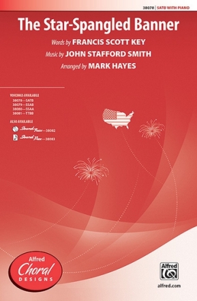 Hayes, Mark (arranger) Star Spangled Banner SATB  Mixed voices