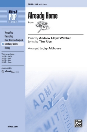 Webber arr Althouse Already Home SAB  Mixed voices