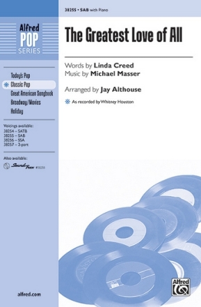 Althouse, Jay (arranger) Greatest Love Of All SAB  Mixed voices