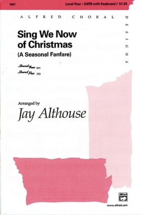 SING WE NOW OF XMAS/SATB-ALTHOUSE  Mixed voices