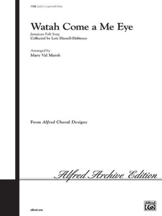 WATAH COME A ME EYE /2 PT-MARSH  Mixed voices