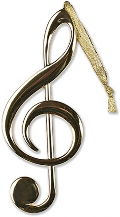 Anhnger Violinschlssel gold 12 cm