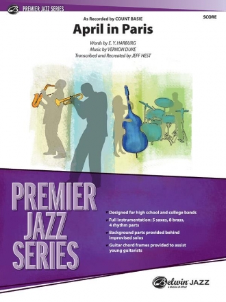 Duke, Vernon arr. Hest, JeffApril in Paris (score) Jazz band