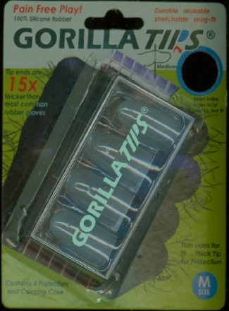 Gorilla Tips Finger Protectors clear Size M