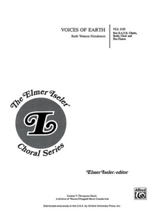 Henderson, Ruth WatsonVoices of Earth (SATB double choir) Mixed voices