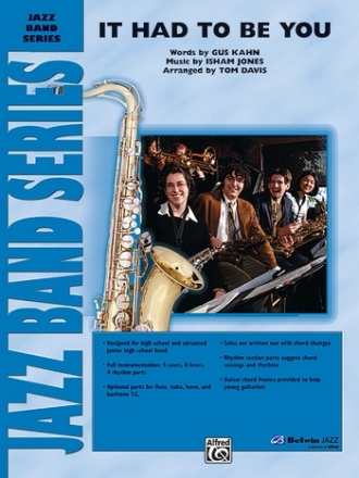 Jones & Kahn arr. Davis, TIt Had to Be You (score) Jazz band