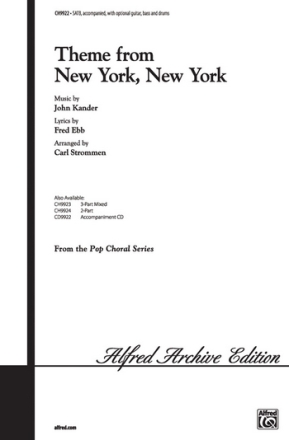 Kander & Ebb arr. StrommenNew York, New York, Theme from (SATB) Mixed voices