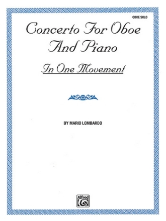 Lombardo, MarioConcerto for Oboe and Piano (in one mvt) Oboe and piano